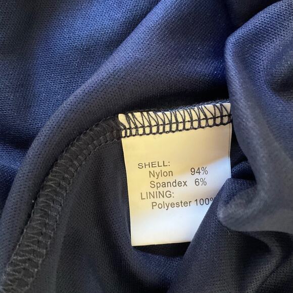 Muadress Women’s Short Sleeve Screw Neck Knee Length Lace Dress size 2XL, Blue - Picture 9 of 10